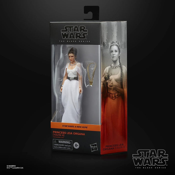 Star Wars: The Black Series - Princess Leia Organa (Yavin 4) 6-Inch Collectible Action Figure [Toys, Ages 4+]