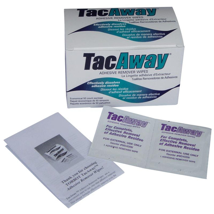 TacAway Adhesive Remover Wipes - 50-Count [Healthcare]