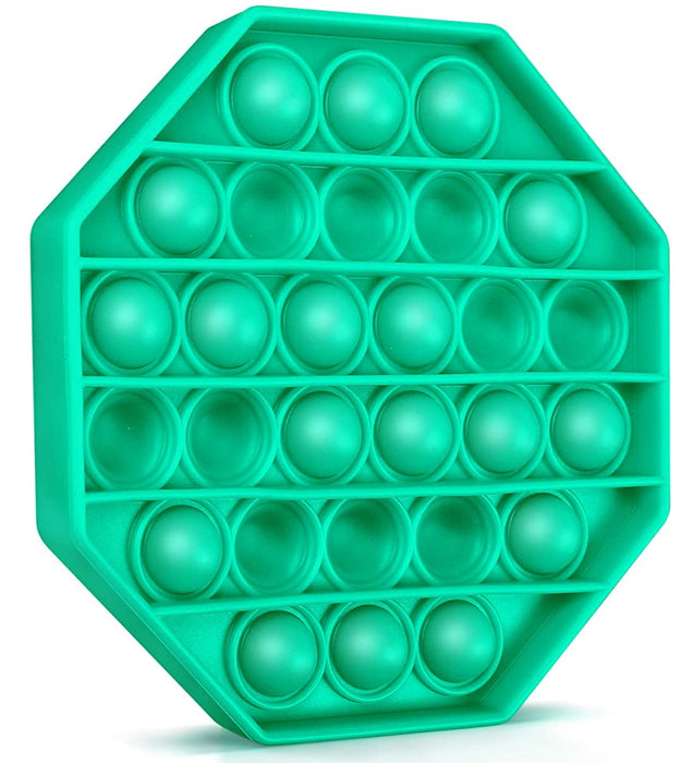 Teal Octagon Push Pop Bubble Fidget Toy [Toys, Ages 3+]