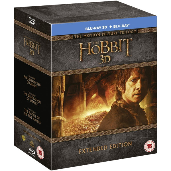 The Hobbit 3D: The Motion Picture Trilogy - Extended Edition [3D + 2D Blu-ray Box Set]