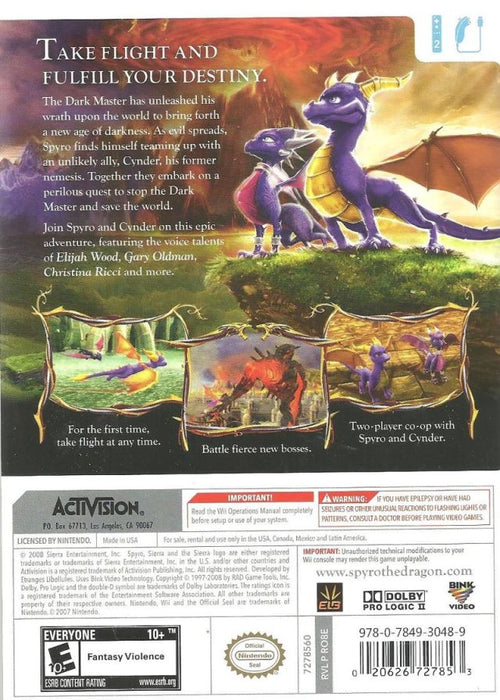 The Legend of Spyro: Dawn of the Dragon [Nintendo Wii]