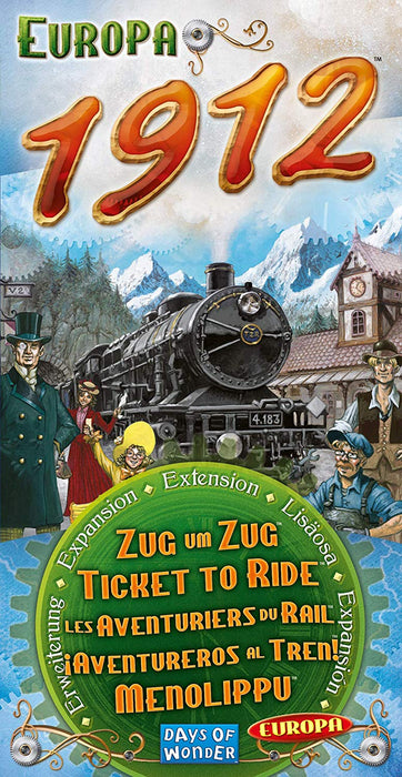 Ticket to Ride: Europa 1912 Expansion [Board Game, 2-5 Players]