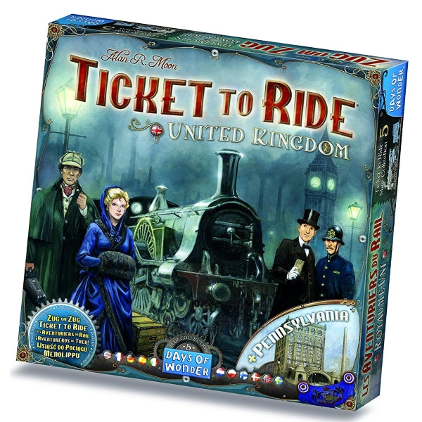 Ticket to Ride Map Collection: Volume 5 – United Kingdom & Pennsylvania [Board Game, 2-5 Players]