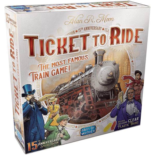 Ticket to Ride - 15th Anniversary Edition [Board Game, 2-5 Players]