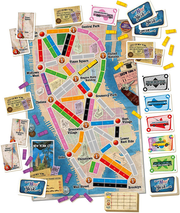 Ticket to Ride: New York [Board Game, 2-4 Players]