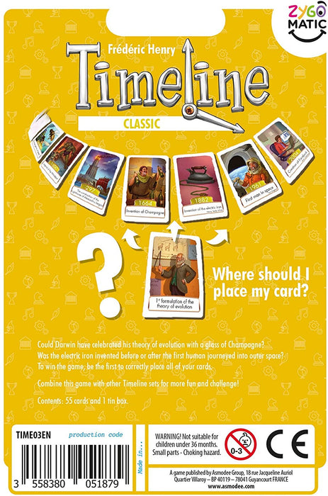 Timeline: Classic [Card Game, 2-6 Players]