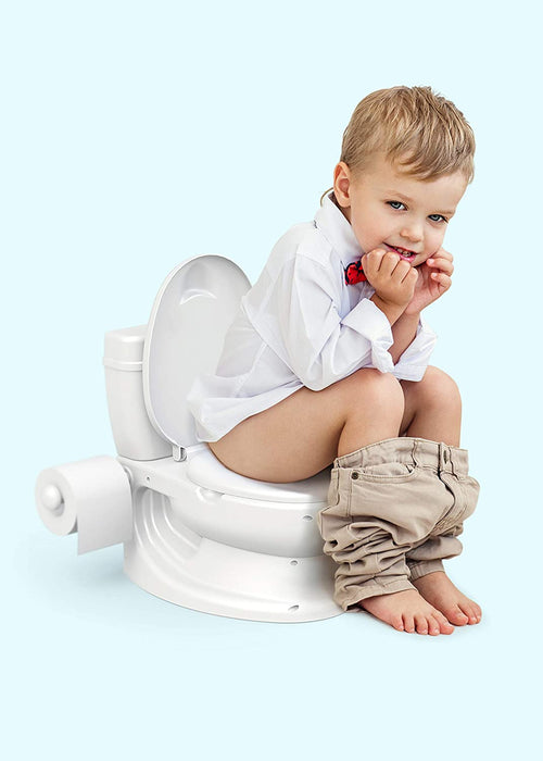 ToyLet Potty Training Toilet with Comfy Potty Chair - White [House & Home]