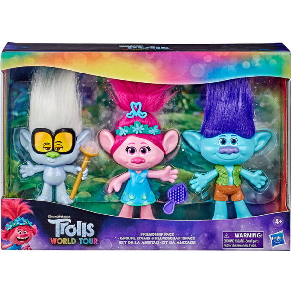 Trolls World Tour Friendship Pack - 3-Piece Doll Set [Toys, Ages 4+]