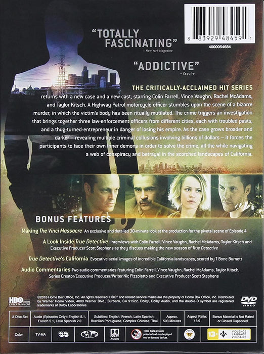 True Detective: The Complete Second Season [DVD Box Set]