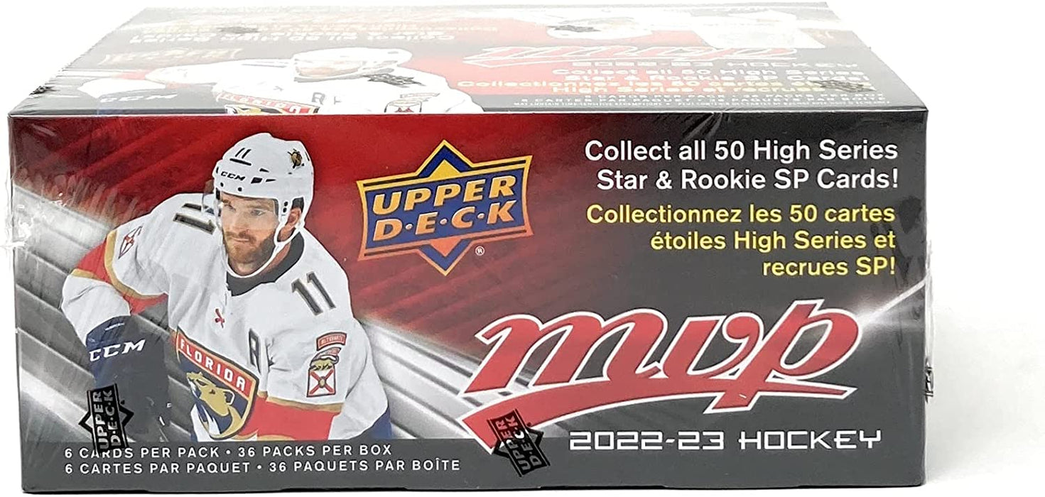 Upper Deck 2022-23 MVP Hockey Card Retail Box - 36 Packs [Card Game, 1+ Players]