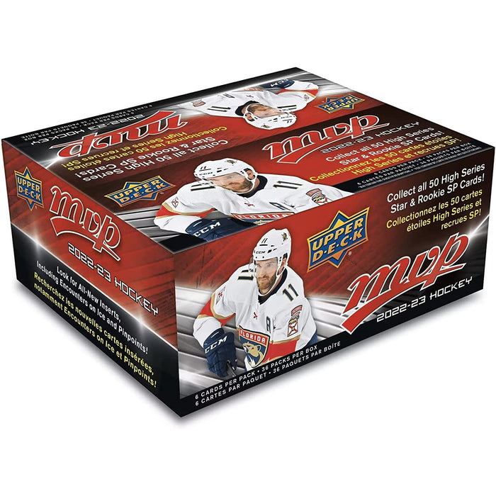 Upper Deck 2022-23 MVP Hockey Card Retail Box - 36 Packs
