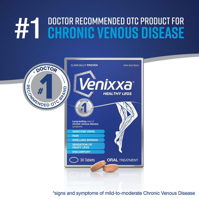 Venixxa Healthy Legs for Varicose Veins - 30 Tablets [Healthcare]