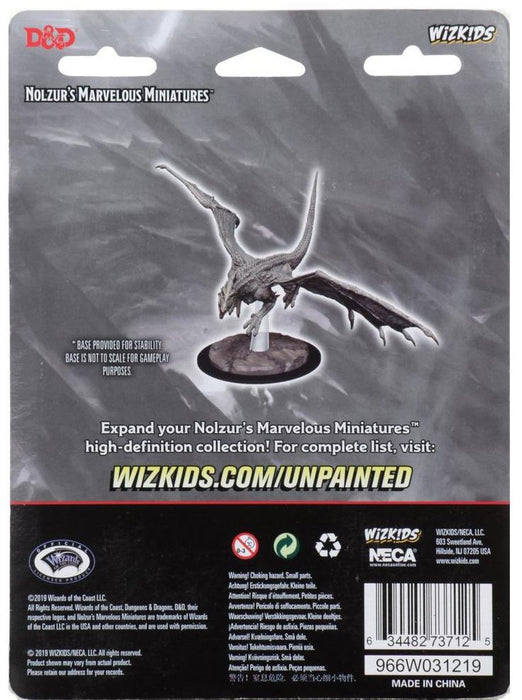 WizKids Dungeons & Dragons: Nolzur’s Marvelous Unpainted Miniatures - Young White Dragon [Board Game Accessory]
