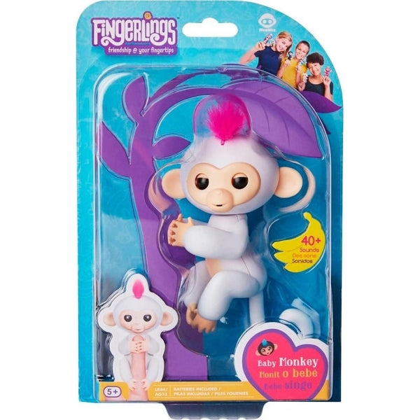 WowWee Fingerlings Baby Monkey 'Sophie' Interactive Electronic Toy Pet [Toys, Ages 5+]