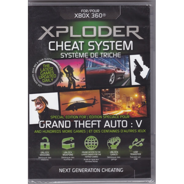 Xploder Cheat System For Xbox 360 - Special Edition For Grand Theft Auto V + Hundreds More Games [Xbox 360 Accessory]