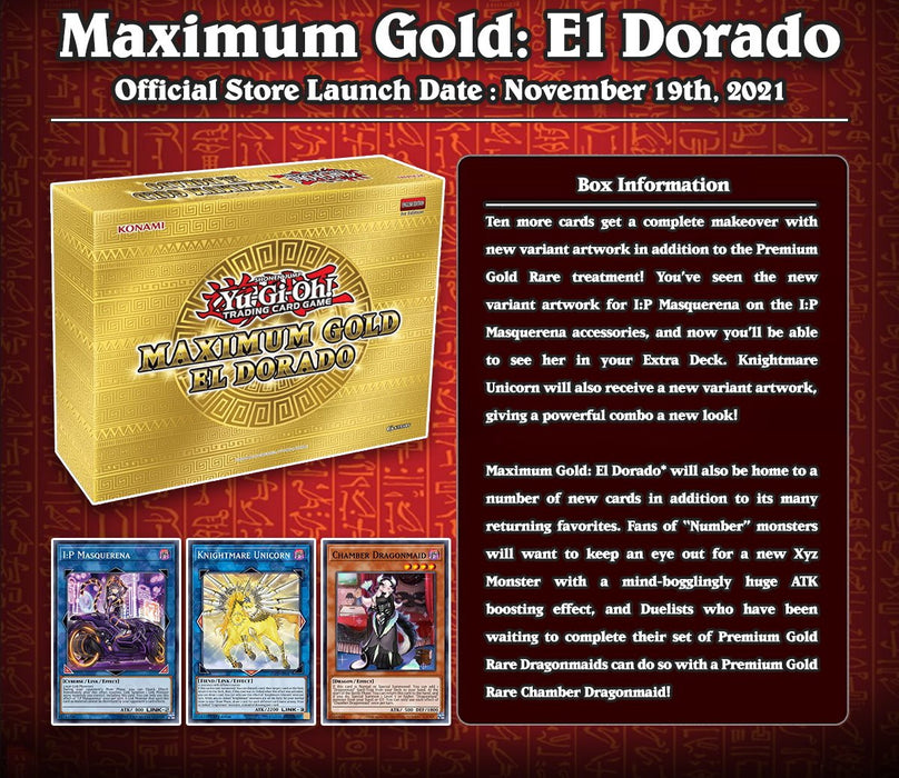 Yu-Gi-Oh! Trading Card Game: Maximum Gold El Dorado Box