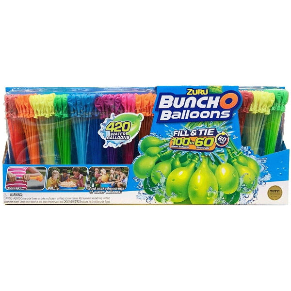ZURU Bunch O Balloons - 420 Water Balloon Pack [Toys, Ages 3+]